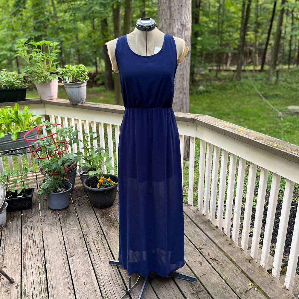 Divided by H&M Navy Blue Maxi Dress – Women’s Size 10